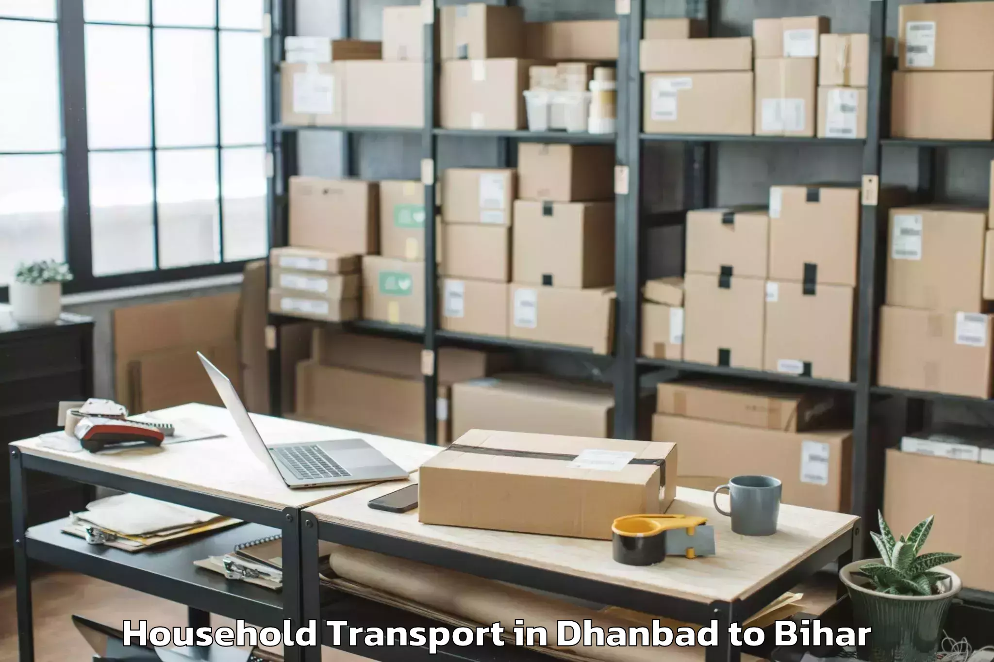 Dhanbad to Chausa Household Transport Booking